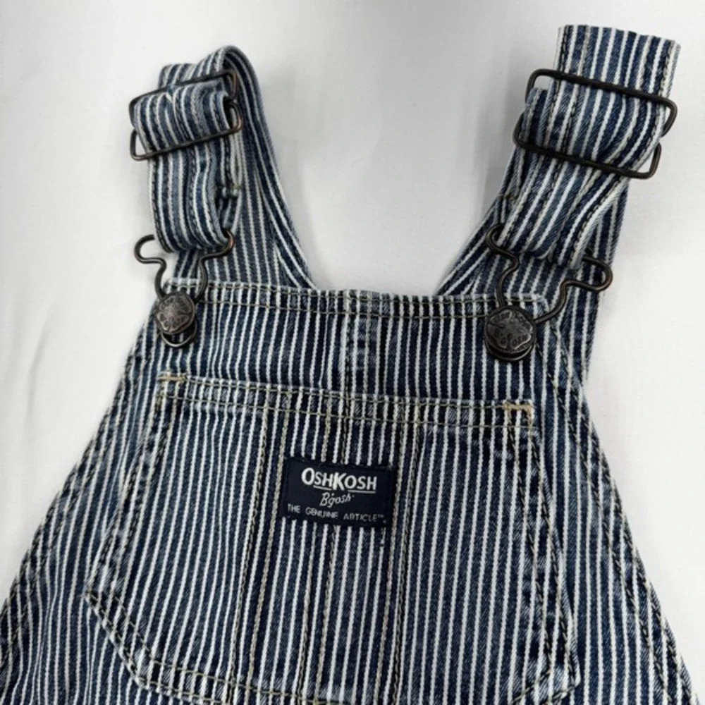 Osh Kosh BGosh Conductor Overalls 3T 100% cotton Kids Classic Distressed‎ Fest